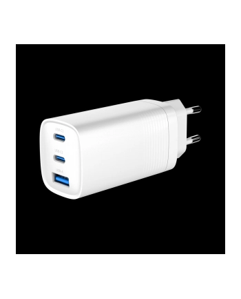 gembird Ładowarka PowerDelivery 1xA 2xC GaN 65W Biała