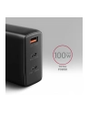axagon ACU-DPQ100 Ładowarka sieciowa, GaN 100W, 3x port (USB-A + dual USB-C) PD3.0/QC4+/PPS/Apple, czarna - nr 12