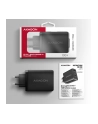 axagon ACU-DPQ100 Ładowarka sieciowa, GaN 100W, 3x port (USB-A + dual USB-C) PD3.0/QC4+/PPS/Apple, czarna - nr 32