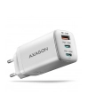 axagon ACU-DPQ65W Ładowarka sieciowa GaN 65W, 3x port (USB-A + dual USB-C) PD3.0/QC4+/PPS/Apple, biała - nr 30