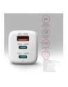 axagon ACU-DPQ65W Ładowarka sieciowa GaN 65W, 3x port (USB-A + dual USB-C) PD3.0/QC4+/PPS/Apple, biała - nr 37