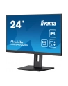 iiyama Monitor 23.8 cala ProLite XUB2492QSU-B1 IPS,QHD,USB-C,100Hz,3xUSB(3.2),HDMI,DP  300cd/m2,FreeSync,2x2W,HAS(150mm),PIVOT - nr 25