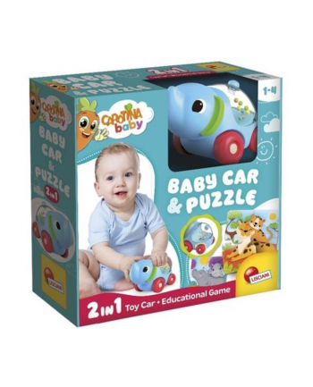 lisciani giochi Caczerwonyina baby Słoń Samochodzik i puzzle 102280 LISCIANI