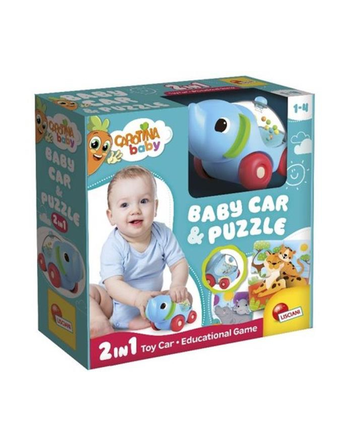 lisciani giochi Caczerwonyina baby Słoń Samochodzik i puzzle 102280 LISCIANI główny