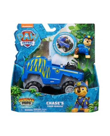 PAW PATROL Psi Patrol Jungle Pups Pojazd Tiger Chase'a 6067758 Spin Master