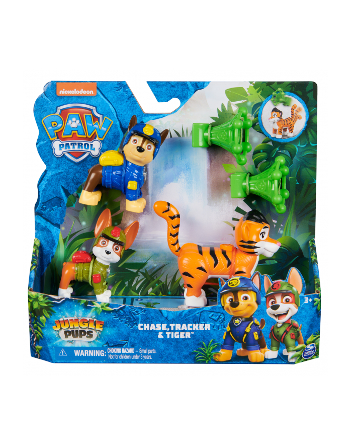 PAW PATROL Psi Patrol: Patrol z dżungli - figurki Chase i Tracker 6068629 p4 Spin Master główny