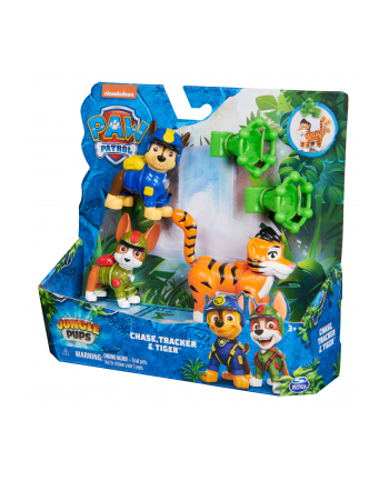 PAW PATROL Psi Patrol: Patrol z dżungli - figurki Chase i Tracker 6068629 p4 Spin Master