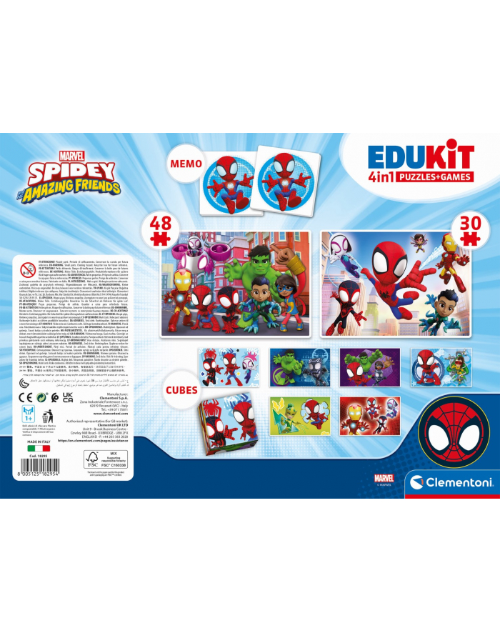 Clementoni Edukit 4w1 Spidey i przyjaciele 18295 główny