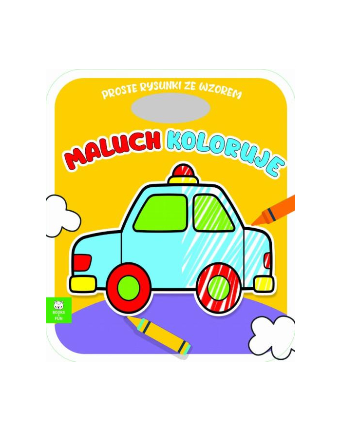 booksandfun Książka Maluch koloruje Auto główny