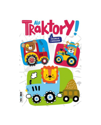 booksandfun Książka Koloruję i naklejam Ale traktory