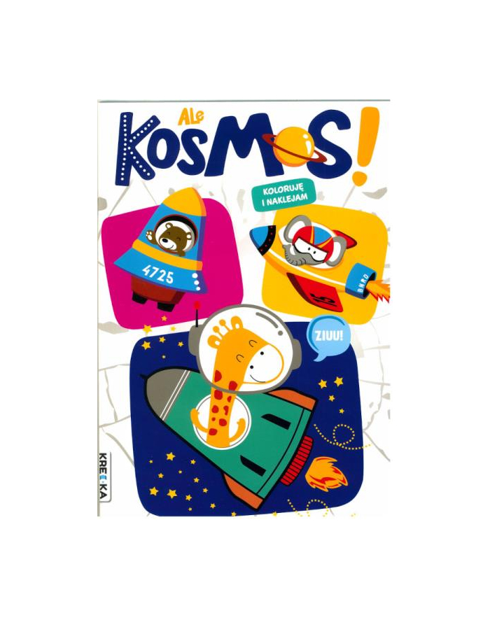 booksandfun Książka Koloruję i naklejam Ale kosmos główny