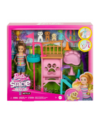 Barbie Plac zabaw piesków + Stacie Zestaw filmowy HRM10 MATTEL