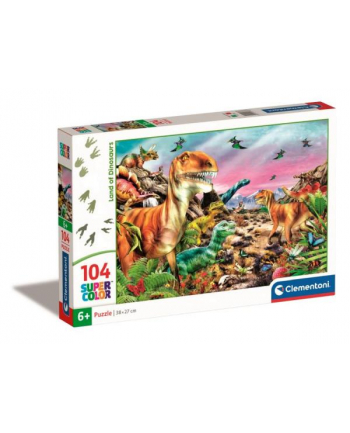 Clementoni Puzzle 104el Super Kraina Dinozaurów 25768
