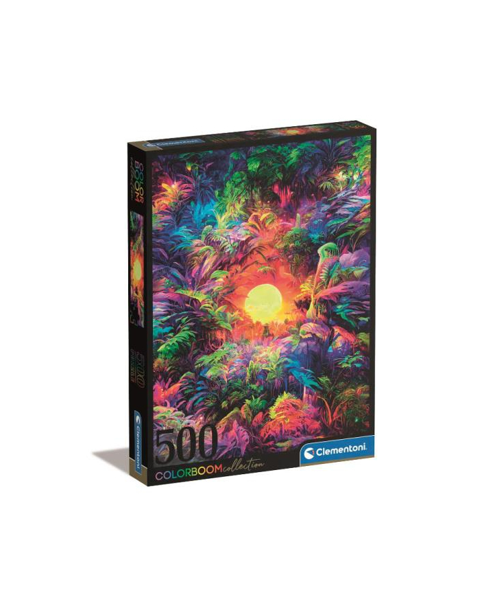 Clementoni Puzzle 500el Colorboom Psychodeliczny wschód słońca w dżungli 35518 główny