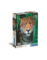 Clementoni Puzzle 500el Compact Jaguar w dżungli. Jaguar in the jungle 35541 - nr 1