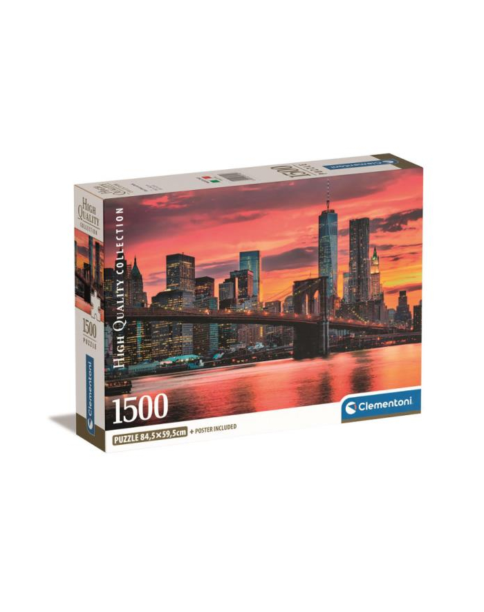 Clementoni Puzzle 1500el Compact East River o zmierzchu 31712 główny