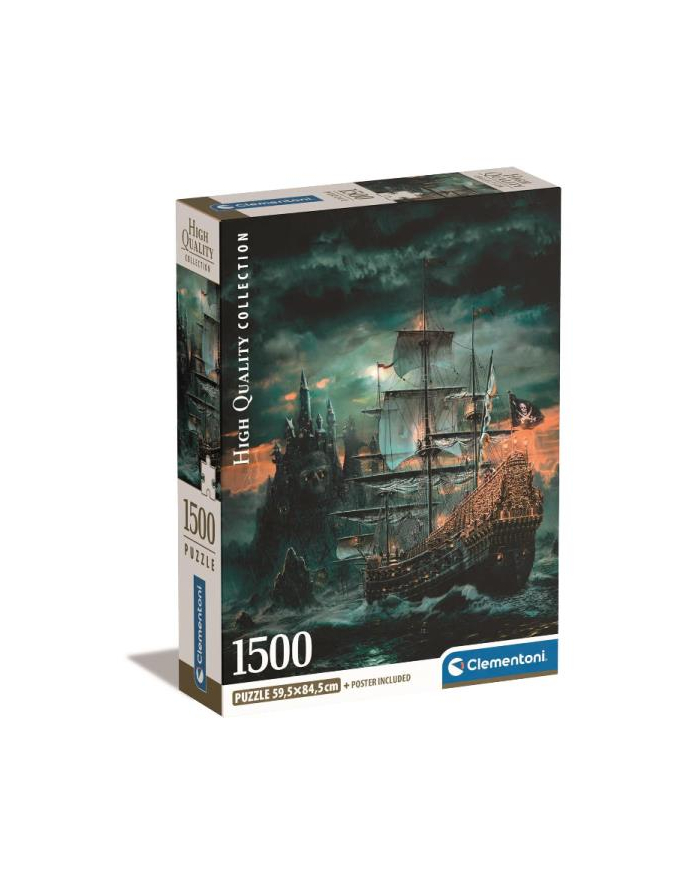 Clementoni Puzzle 1500el Compact Okręt piracki. The Pirates Ship 31719 główny