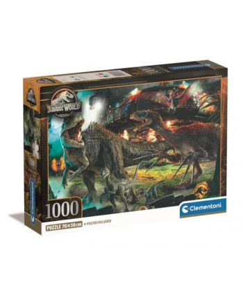 Clementoni Puzzle 1000el Compact Jurassic World 39856