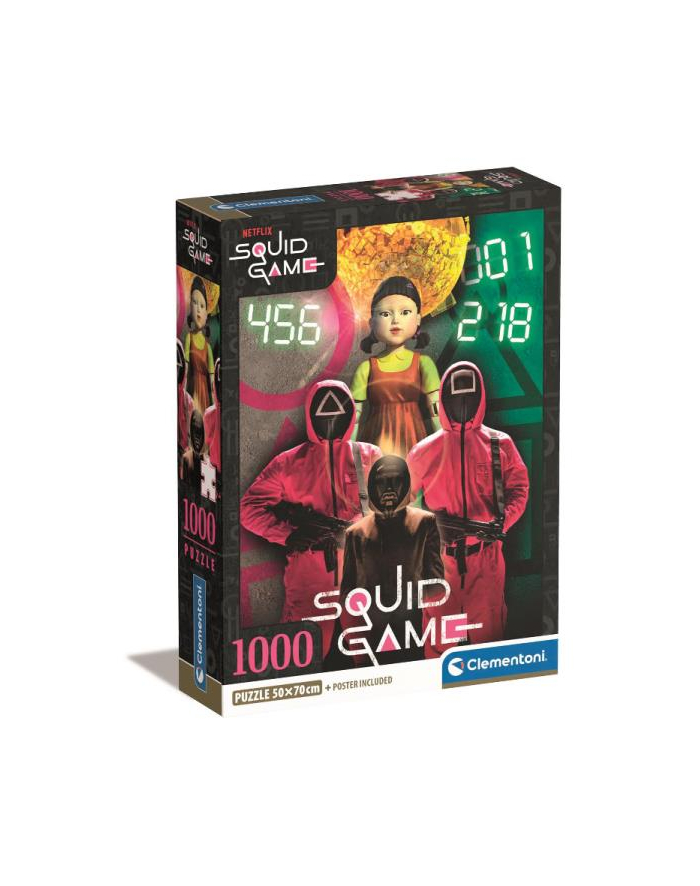 Clementoni Puzzle 1000el Compact Netflix Squid Game 39859 główny