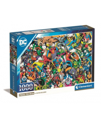 Clementoni Puzzle 1000el Compact Impossible DC Comics Justice League 39863