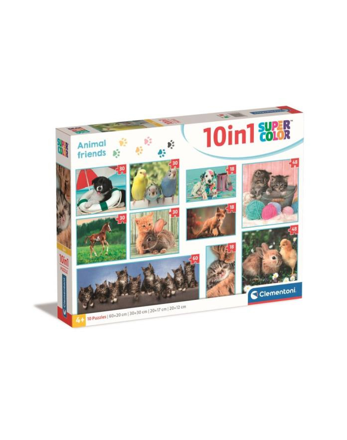 Clementoni Puzzle 10w1 Animal Friends 20283 główny