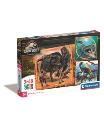 Clementoni Puzzle 3x48el square Jurassic World 25314