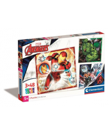 Clementoni Puzzle 3x48el SuperColor square Marvel The Avengers 25315