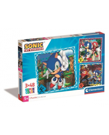 Clementoni Puzzle 3x48el square Sonic 25320