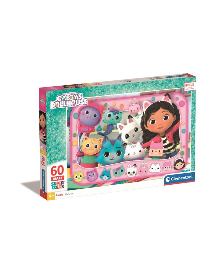 Clementoni Puzzle 60el Maxi SuperColor Koci Domek Gabi. Gabby's Dollhouse 26598 główny