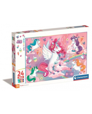 Clementoni Puzzle 24el Maxi Jolly Unicorns 28525
