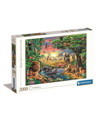 Clementoni Puzzle 2000el The African Gathering. Afrykańskie zgromadzenie 32081