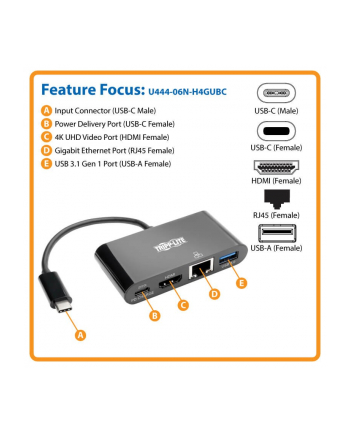 eaton Adapter USB3.1 TYPE-C TO ULTRA HDMI AD U444-06N-H4GUBC