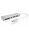 icybox HUB USB 3.0 typu C z 3 portami USB i czytnikiem  kart pamięci IB-HUB1413-CR - nr 3