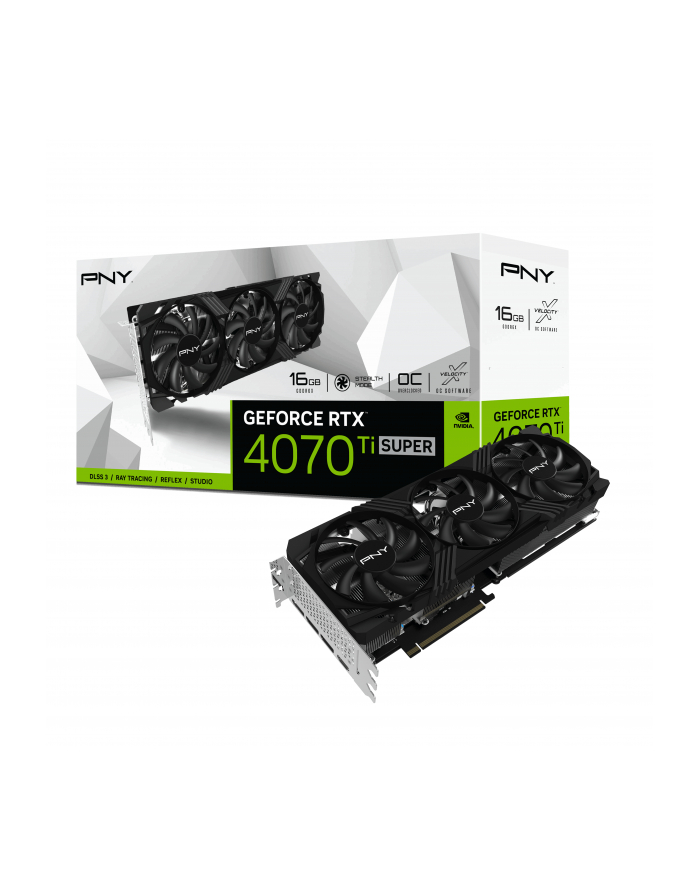 pny Karta graficzna GeForce RTX 4070 Ti SUPER 16GB VERTO OC główny