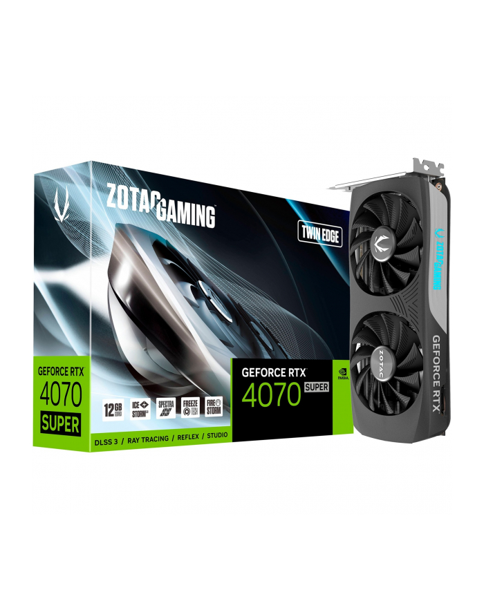 zotac Karta graficzna GeForce RTX 4070 SUPER TWIN EDGE 12GB GDDRX6 192bit 3DP główny