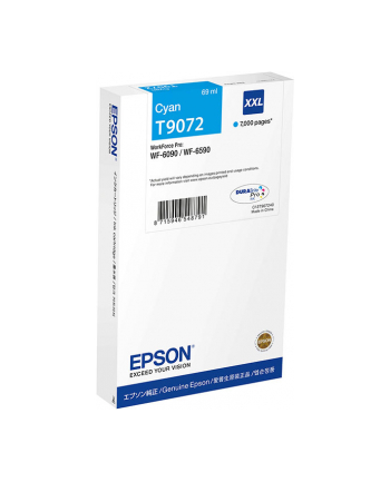 epson Tusz T9072 CYAN  69ml do serii WF-6090/6590