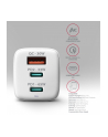 axagon ACU-DPQ65W Ładowarka sieciowa GaN 65W, 3x port (USB-A + dual USB-C) PD3.0/QC4+/PPS/Apple, biała - nr 25