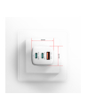 axagon ACU-DPQ65W Ładowarka sieciowa GaN 65W, 3x port (USB-A + dual USB-C) PD3.0/QC4+/PPS/Apple, biała - nr 29