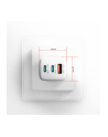 axagon ACU-DPQ65W Ładowarka sieciowa GaN 65W, 3x port (USB-A + dual USB-C) PD3.0/QC4+/PPS/Apple, biała - nr 32