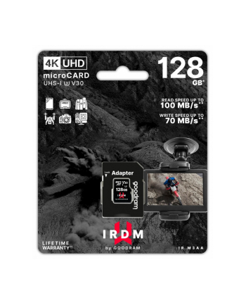 goodram Karta microSD IRDM 128GB UHSI U3 adapter