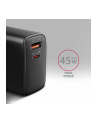 axagon ACU-PQ45 Ładowarka sieciowa 2-port  QC3.0,4.0/AFC/FCP/PPS/Apple  + PD type-C, 45W, Czarna - nr 16