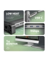 axagon HMC-10HLS Wieloportowy hub USB 5Gbps 4x USB-A, HDMI 4K/60Hz, RJ-45, SD/microSD, PD 100W, 25cm USB-C kabel - nr 35