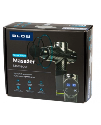 blow Masażer Wave 5000 + 10 końcówek + walizka nr 2