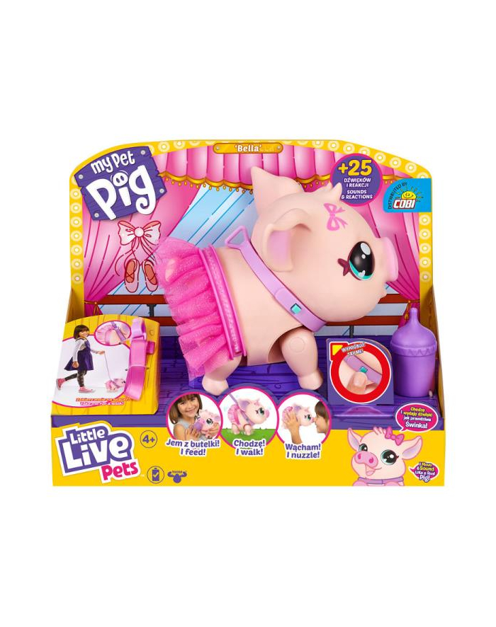 cobi Little Live Pets 26384 Świnka chodzi, tańczy, wydaje 25 dźwięków główny