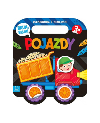 aksjomat Książeczka Brum, brum! Pojazdy. Kolorowanka z naklejkami nr 1