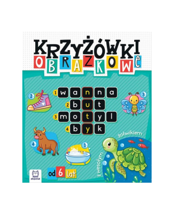 aksjomat Książeczka Krzyżówki obrazkowe z wesołym żółwikiem. Od 6 lat nr 1