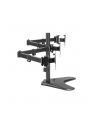 LOGILINK BP0174 Triple monitor mount 17-27inch arm length each 658 mm with smartphone holder aluminum - nr 6