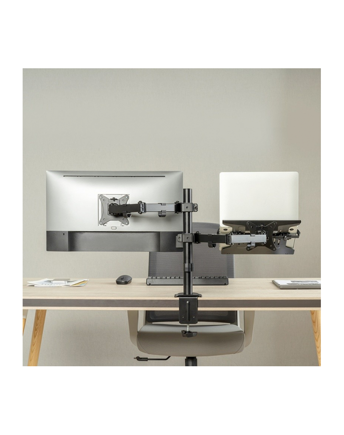 LOGILINK BP0175 Dual monitor mount 17-32inch monitors and 10-15.6inch notebooks/tablets główny
