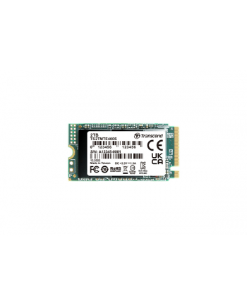 TRANSCEND 2TB M.2 2242 PCIe Gen3x4 NVMe 3D TLC DRAM-less