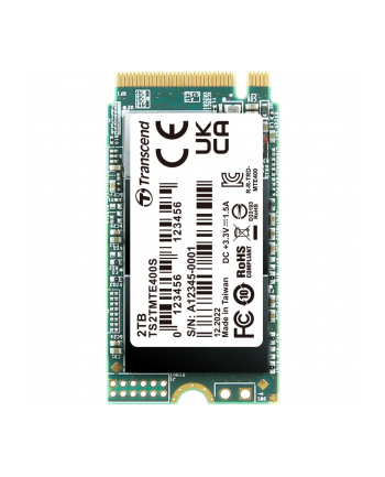 TRANSCEND 2TB M.2 2242 PCIe Gen3x4 NVMe 3D TLC DRAM-less